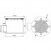 Донный слив круглый сетчатый Ø 165х100 нерж. AISI-304 подкл. внутр. 2" (плитка)