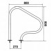 Поручень для выхода из бассейна 800 х 800мм., AISI-316 (2шт.)