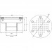 Плато аэромассажное д.120 (плитка) G2" (наруж.) нерж. AISI-304