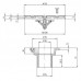 Форсунка донная регулируемая Ø 130 (плитка) G2"(наруж.) нерж. ст. AISI-316 и RG-бронза