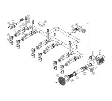 Основной комплект Standard, RG-бронза, 6 форсунок, для бетон.бас. насос-1,5 кВт, 230 В