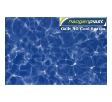 Пленка ПВХ 1,65х25,00м "Haogenplast", Galit NG Cool Sparks , темный мрамор