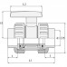 Шаровый кран ПВХ 1,0 МПа d_50, UTB03050