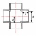 Крестовина ПВХ Ø 225 1,0 Мпа