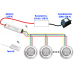 Преобразователь напряжения с дист.упр. Drv360, RGB 4 пр., 216Вт, 12В DC, пульт