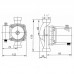 Циркуляционный насос для перекачки теплоносителя YOS40/6-130 с накидными гайками